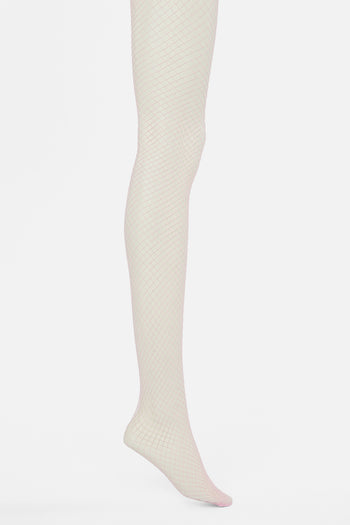 fishnet tights MOON celestial pattern white mesh LUNAE rave festival  astrology