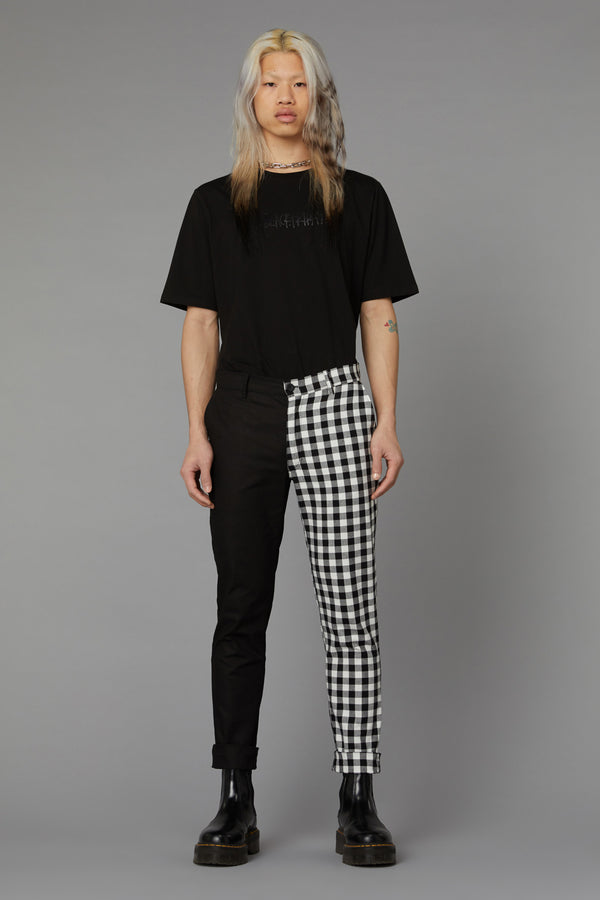 Black and White Stripe Split Chain Pants  Hot Topic