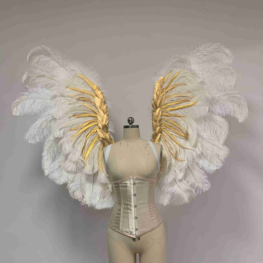 Luxury Angel Wings From Ostrich Feathers Handmade Boudoir Photography  Cosplay