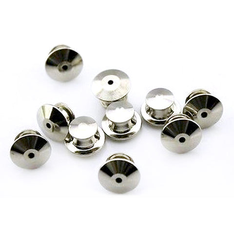 War of the Pin Backing Types: Metal vs. Rubber Pin Backs
