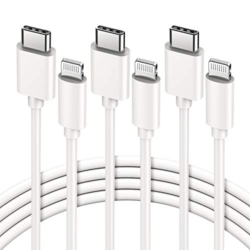 USB C to Lightning Cable, [Apple Mfi Certified] 3Pack 3FT iPhone 12  Lightning to USB-C Fast Charging Cable for iPhone 13/13