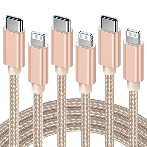 USB C to Lightning Cable, Anker New Nylon Charging Cord [10ft MFi  Certified] for iPhone 13 13 Pro 12 Pro Max 12 11 X XS XR 8 Plus, AirPods  Pro