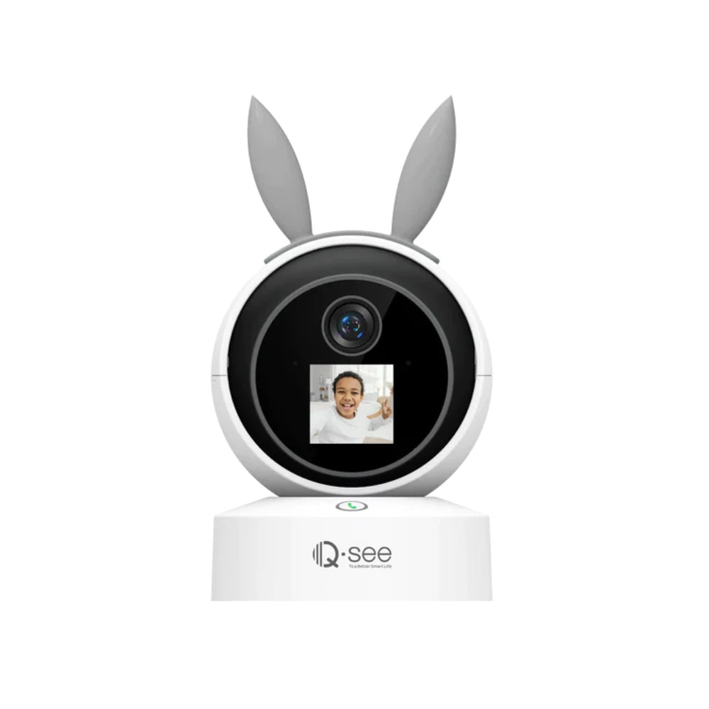  QSEE Indoor Security Camera, 3MP WiFi Camera Baby Monitor,  2-Way Audio, Call Button, Human & Pet Detection, Motion Tracking, Night  Vision, Pan/Tilt Wireless IP Camera, Smart Home (Hestia 3T) 