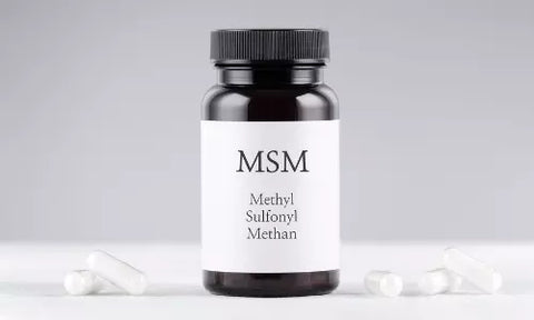 Dose mit Aufschrift MSM Methyl Sulfonyl Methan