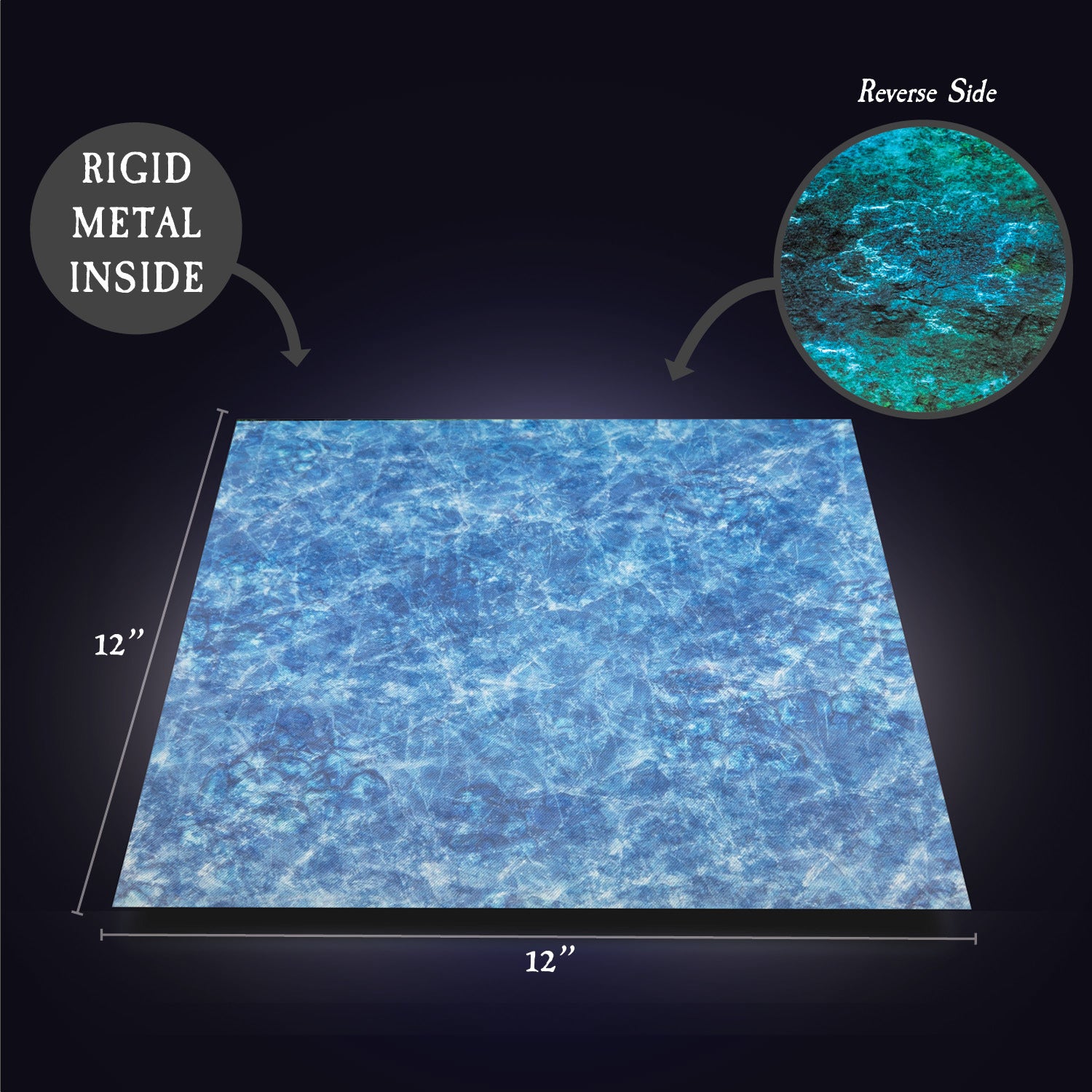 Terrain Tray Single 12" x 12": Ice Sheet/Running Water