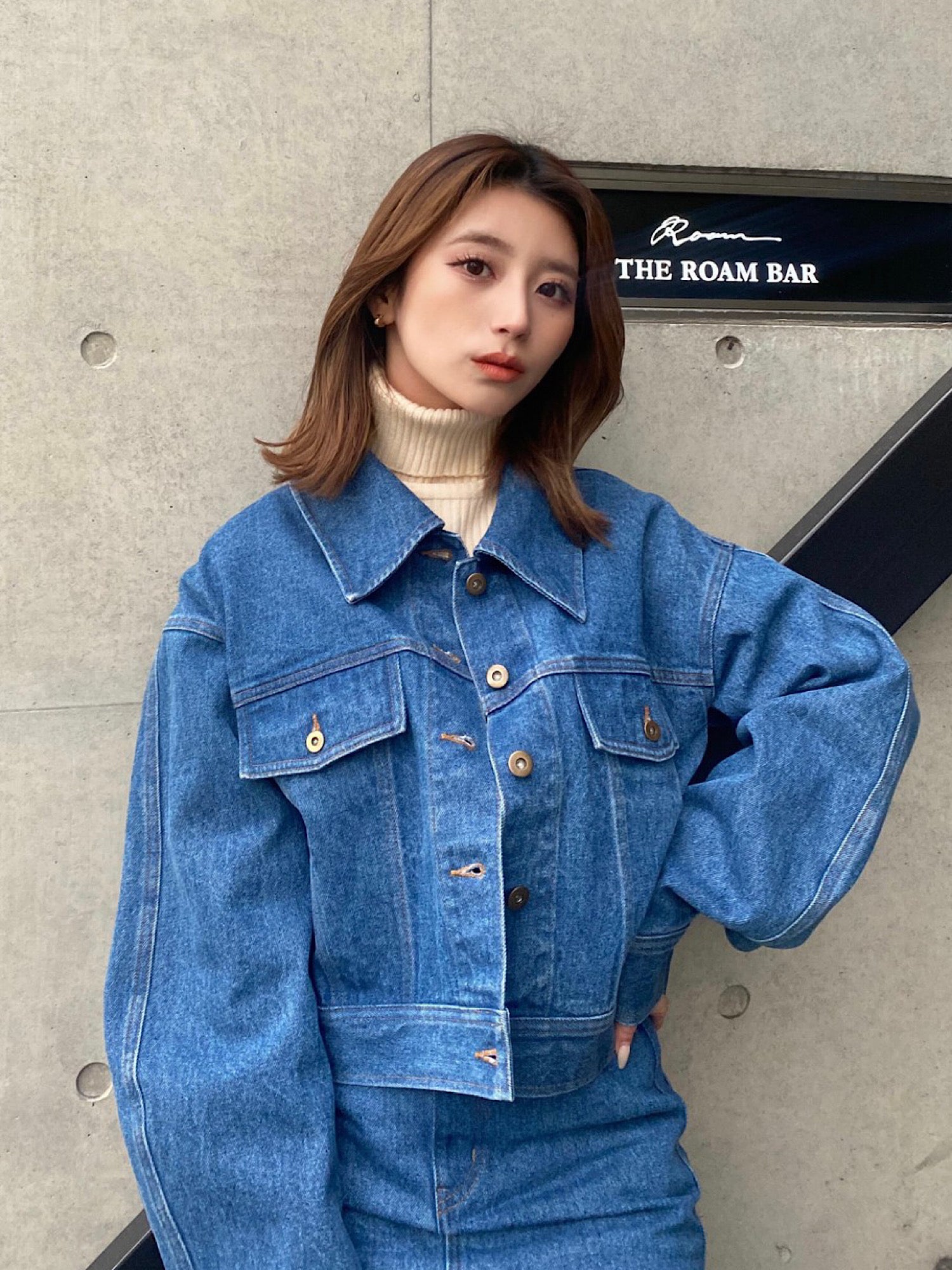 最高の Big collar denim JK メゾンマーブル sleepyhollowevents.com