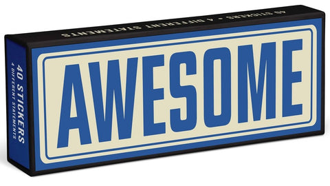 Awesome, Genius, Yay!, Hell Yes Sticker Statements