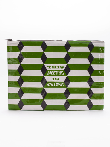 This Meeting Is Bullshit Jumbo Pouch - $9.99