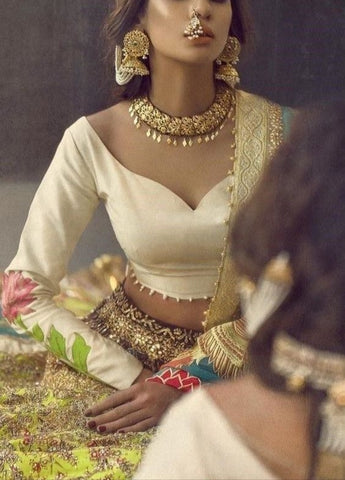 Nosering as jewellery with lehenga
