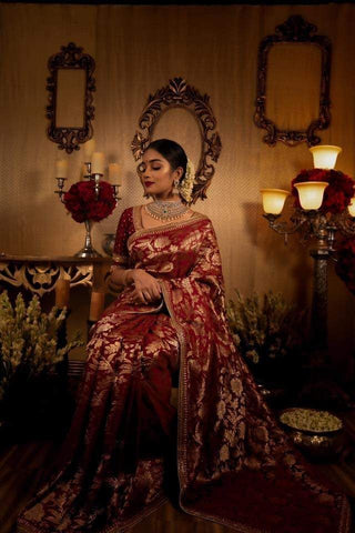 banarasi saree designs for wedding