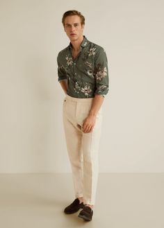 printed formal shirts: trouser