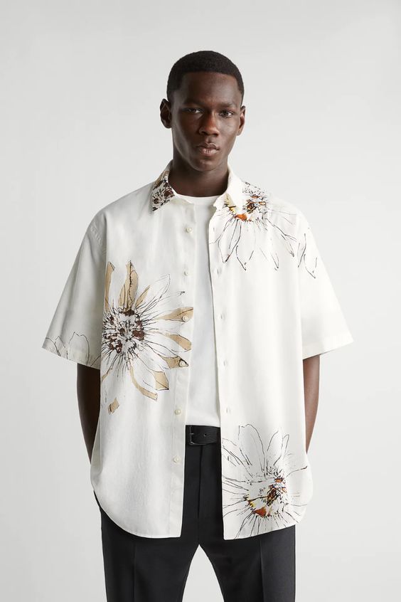 printed floral shirts: layering