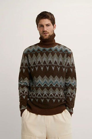 knit pullover : pattern