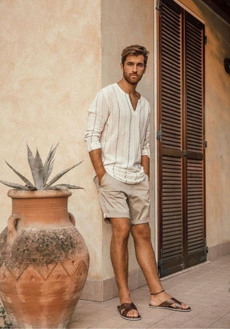 men summer capsule wardrobe: sandal