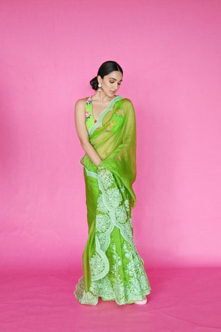 new saree trend : neon