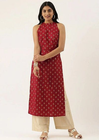 summer kurti: sleeveless