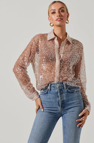 shirt for party wear : shimmer shirt
