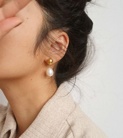 Formal Earrings : pearl