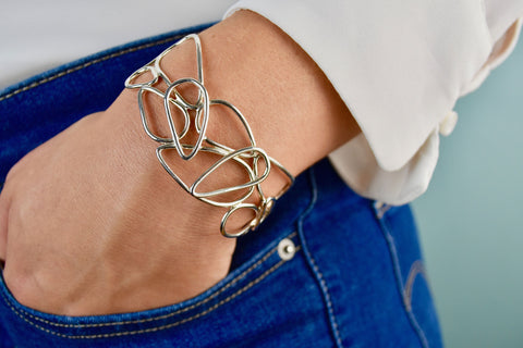  silver bracelet for women : casual