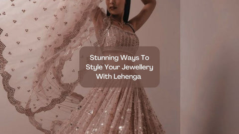 jewellery with lehenga cover