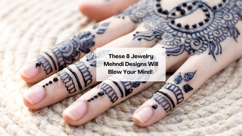 30+ Ring Style Jewellery Mehndi Designs for Hands
