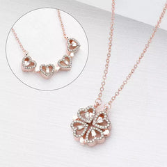 Infinity Love Golden Crystal Necklace