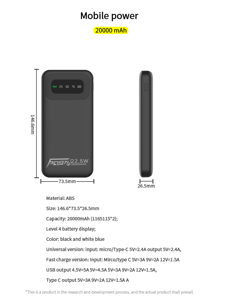 22.5W Super Fast Charging Power Bank