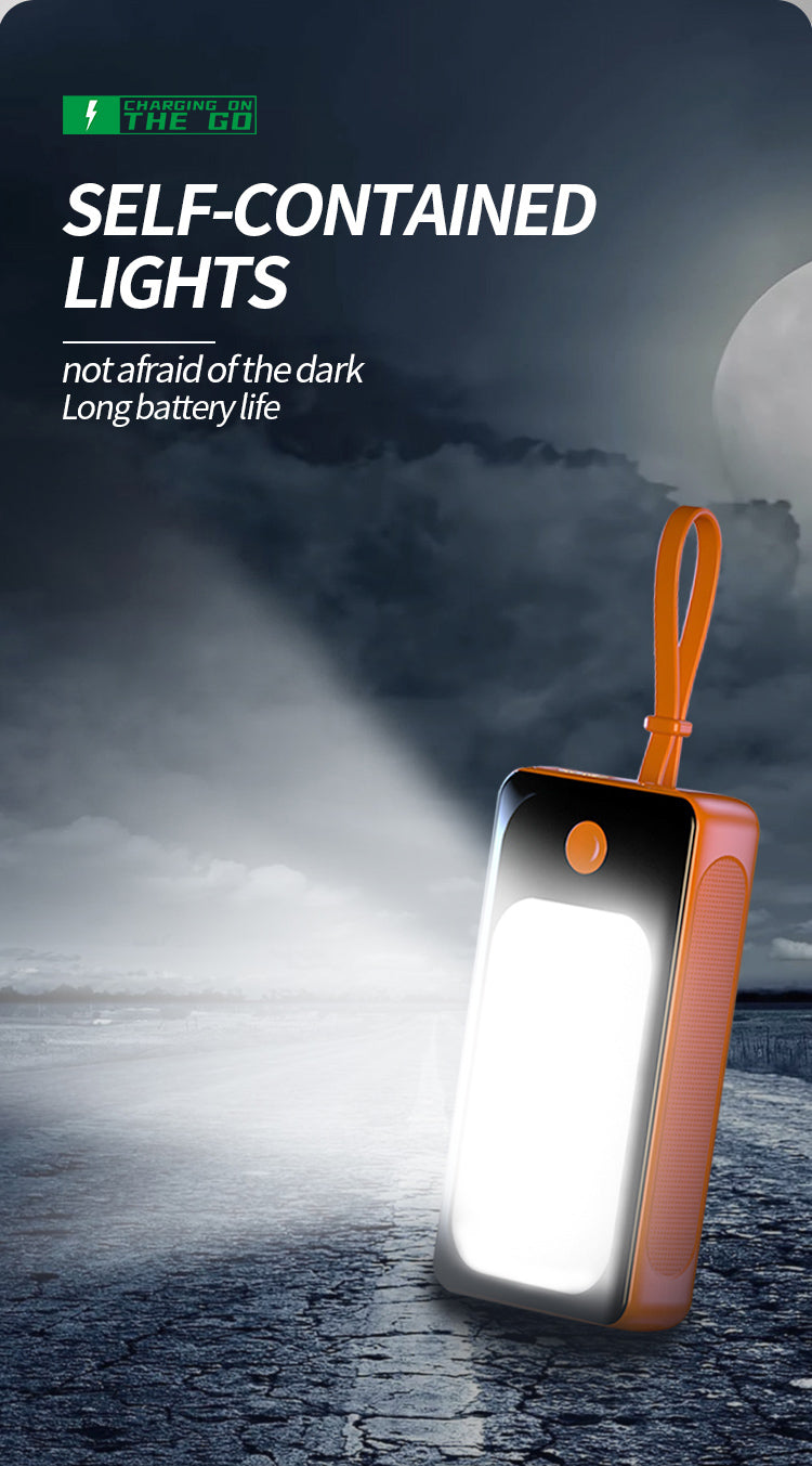 Built-in Bright Flashlight Large-Capacity Portable Power Bank
