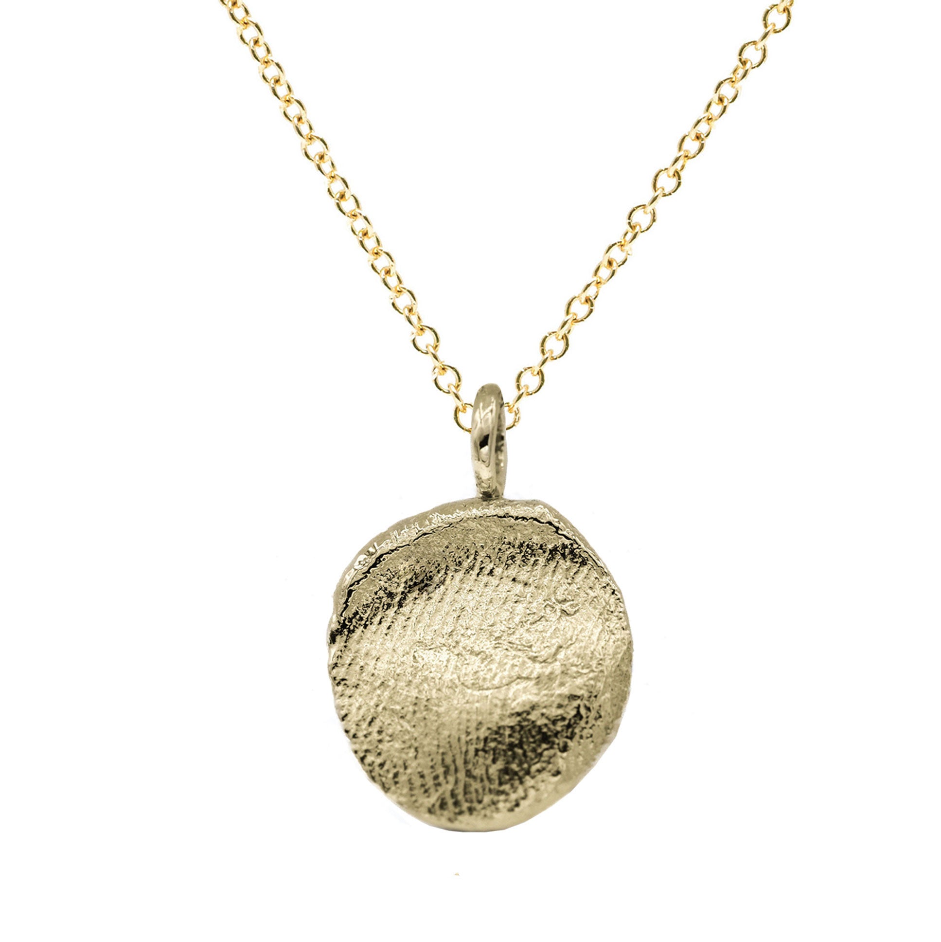 Ball Chain Fingerprint Necklace in sterling silver | Matanai Jewelry –  MatanaiJewelry