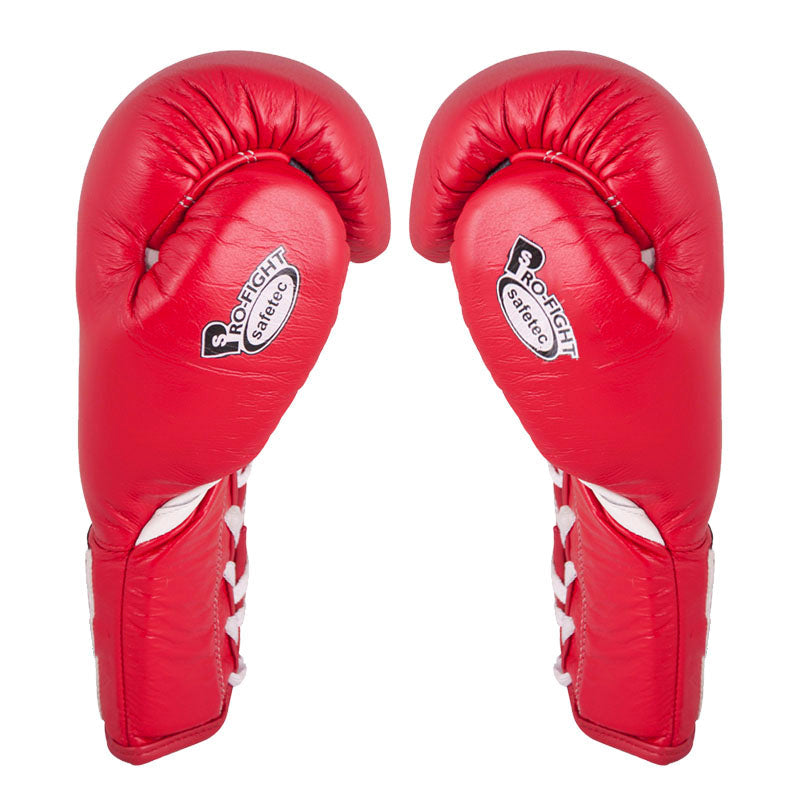 Guantes Boxeo Cleto Reyes, Profesionales, Agujeta, Kick Boxing, Muay Thai, 16  oz., Rojo