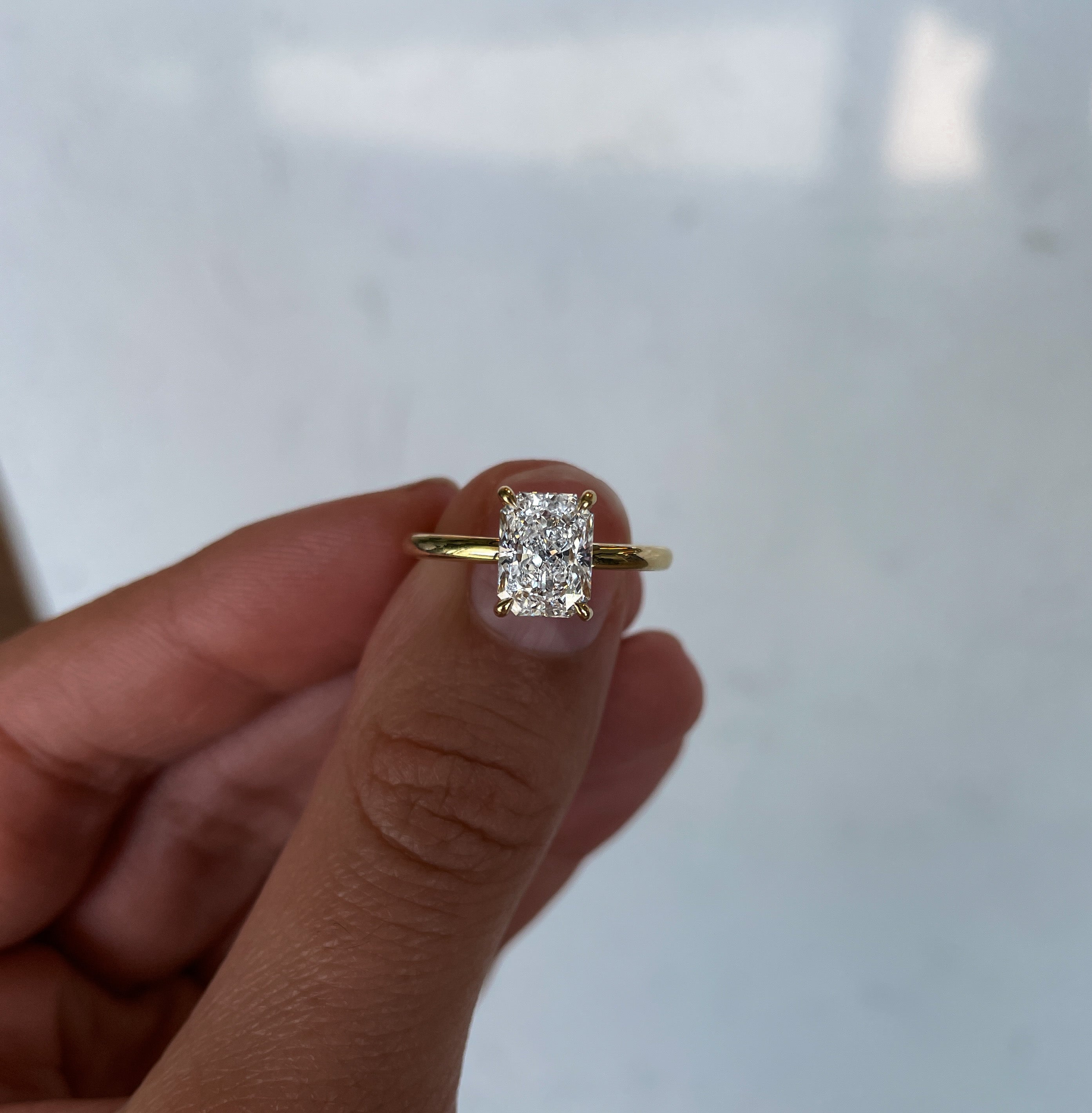 moissanite vs diamond side by side comparison