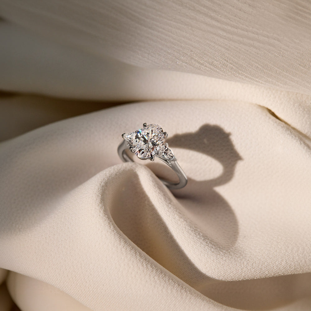 Wedding Engagement Ring Set Band Enhancer 5A Cz Faux Diamond Sterling  Silver | eBay