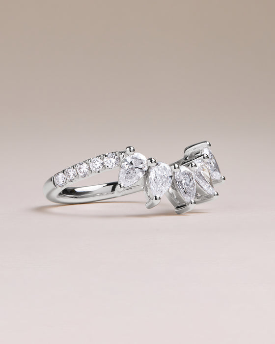 Matte Finish Design Moissanite Ring, 2CT Radiant Cut 6x8mm Moissanite  Engagement Ring, Yellow Gold Matte Finish Simulated Diamond Women Ring -  Etsy