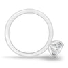 Zariyah - Marquise Solitaire with 6 Claw Setting and Hidden Halo - 18k White Gold