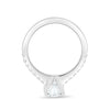 Eloise – Oval Pavé Solitaire - 18k White Gold