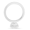 Ophelia - Bezel Set Round Solitaire - 18k White Gold