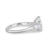 Rosalia - Pear Trilogy with Cathedral Setting - 18k White Gold