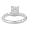 Ava – Elongated Cushion Solitaire - 18k White Gold High Setting