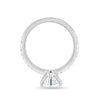 Naomi – 6 Claw Pavé Round Solitaire - 18k White Gold