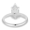 Zariyah - Marquise Solitaire with 6 Claw Setting and Hidden Halo - 18k White Gold