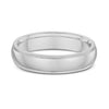 Classic Milgrain Men’s Wedding Ring - 9k White Gold