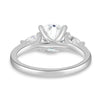 Adelyn - Round Trilogy with Trellis Setting - 18k White Gold