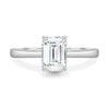 Freya – Emerald Solitaire - 18k White Gold