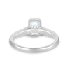 Imani - Bezel Set Emerald Solitaire - 18k White Gold