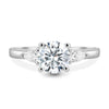 Adelyn - Round Trilogy with Trellis Setting - 18k White Gold