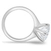 Jacqueline – 6 Claw Round Solitaire - 18k White Gold