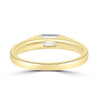 Brodie - Emerald Bezel Set Fashion Ring - 9k Yellow Gold