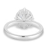 Jessica – Vintage-Style Round Halo with Pavé - 18k White Gold