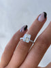 Thea - 4 Claw Pavé Radiant Solitaire with Hidden Halo Lifestyle Image