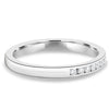 Christina – Channel Set Wedding Ring - 18k White Gold